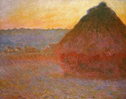 Picture of HAYSTACKS, PINK AND BLUE IMPRESSIONS