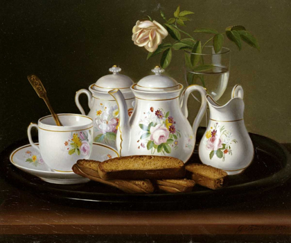 Picture of STILL LIFE OF PORCELAIN AND BISCUITS