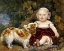 Picture of A YOUNG CHILD WITH A SPANIEL