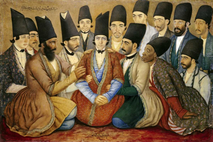 Picture of A YOUNG QAJAR PRINCE AND HIS ENTOURAGE