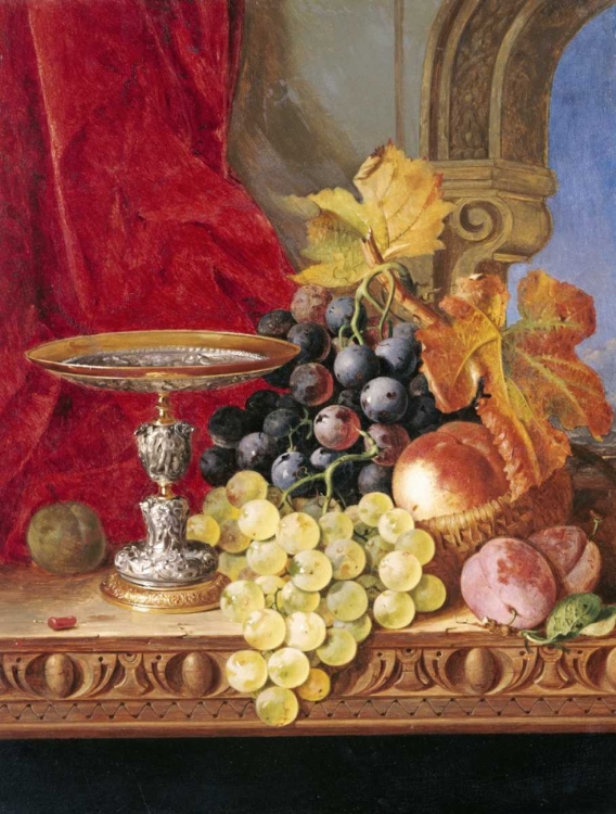 Picture of GRAPES AND A PEACH