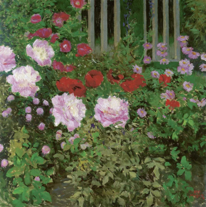 Picture of FLOWERS AND GARDEN FENCE