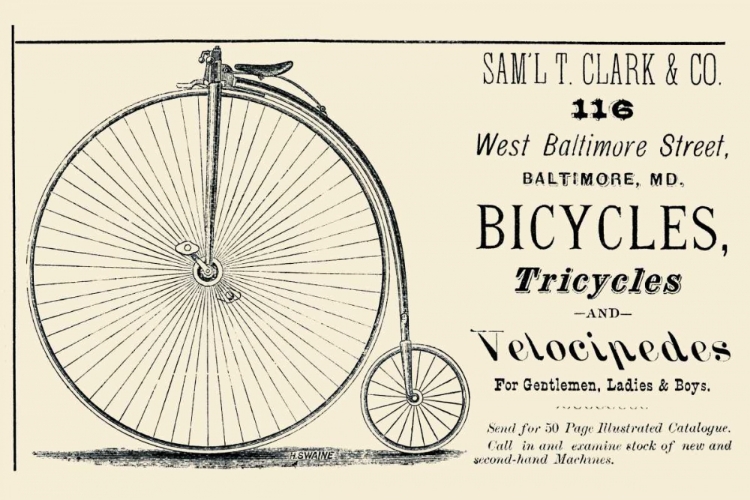 Picture of BICYCLES, TRICYCLES, AND VELOCIPEDES
