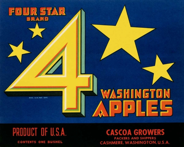 Picture of FOUR STAR BRAND WASHINGTON APPLES