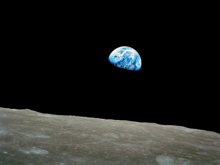 Picture of EARTHRISE, APOLLO 8, DECEMBER 24, 1968