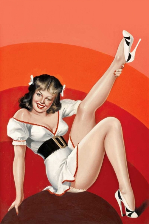 Picture of MID-CENTURY PIN-UPS - TITTER MAGAZINE - WINKING BRUNETTE