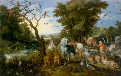 Picture of THE ENTRY OF THE ANIMALS INTO NOAHS ARK