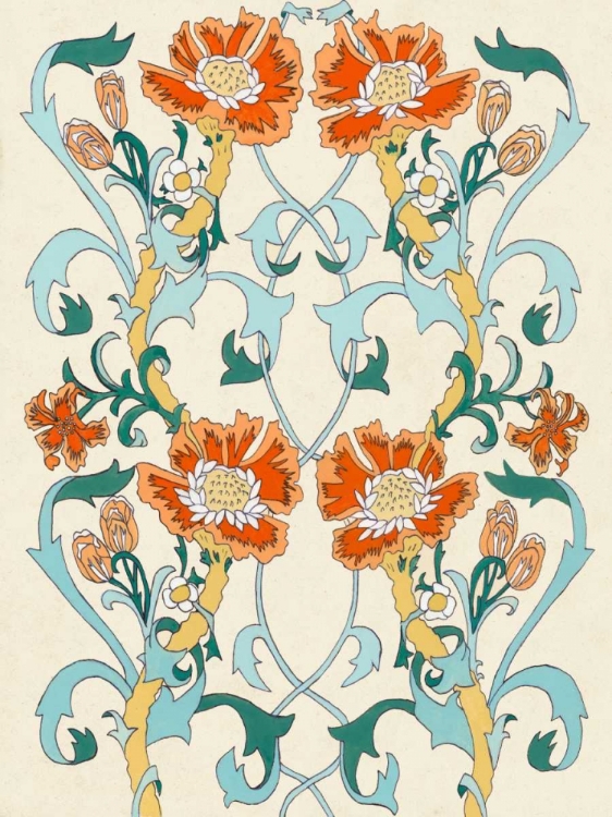 Picture of NOUVEAU FLORAL PATTERN I