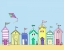 Picture of BEACH HUTS IN A ROW