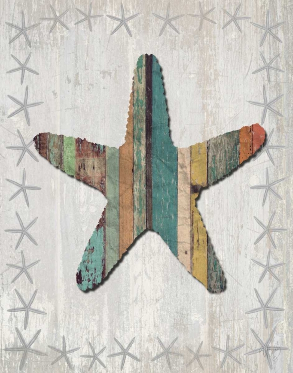 Picture of DISTRESSED WOOD STYLE STARFISH 1