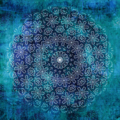 Picture of INDIGO TURQUOISE MANDALA 1