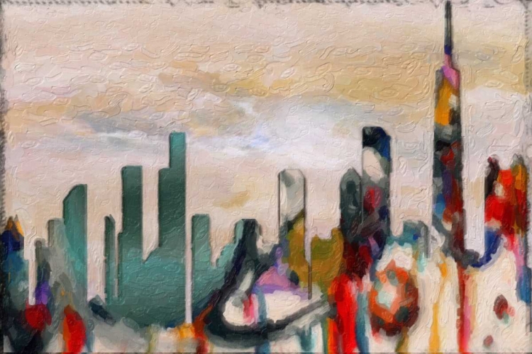Picture of ABSTRACT SKYLINE