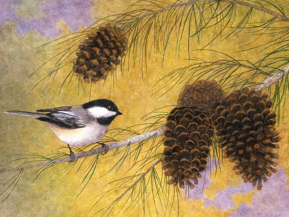 Picture of CHICKADEE IN THE PINES I