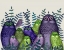 Picture of ELECTRIC OWLS, PURPLE AND LIME
