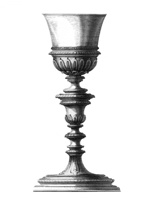 Picture of BLACK AND WHITE GOBLET I