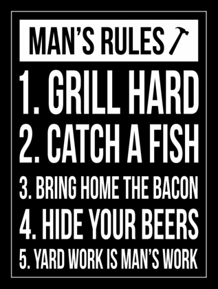 Picture of MANS RULES