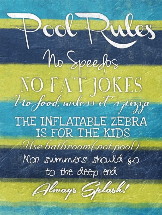 Picture of POOL RULES