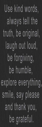 Picture of USE KIND WORDS GREY