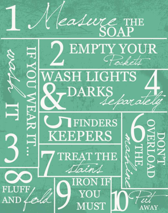 Picture of LAUNDRY RULES