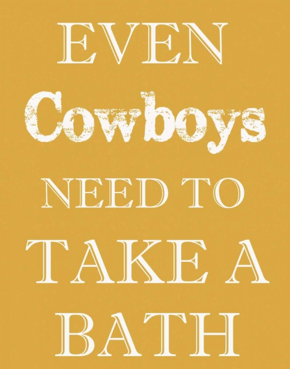 Picture of COWBOYS MUST BATHE