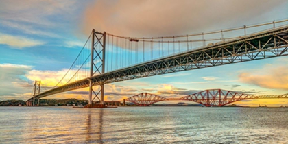 Picture of FORTH ROAD BRIDGE AT DUSK, FTBR-1861