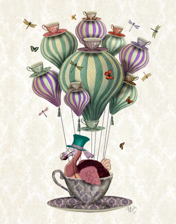 Picture of DODO BALLOON WITH DRAGONFLIES
