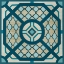 Picture of EMBELLISHED INDIGO LATTICE I