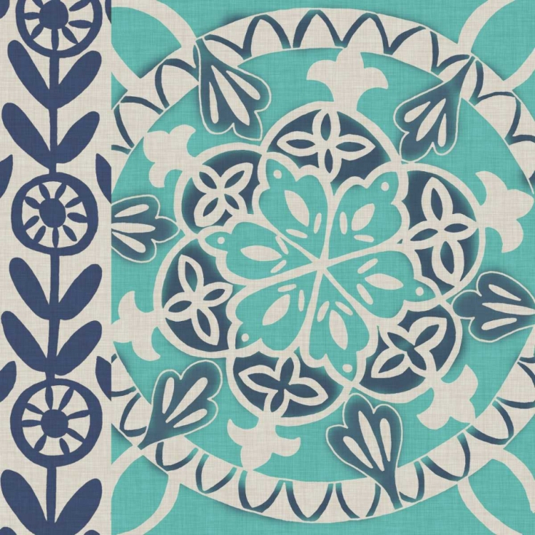 Picture of BLUE BATIK TILE I