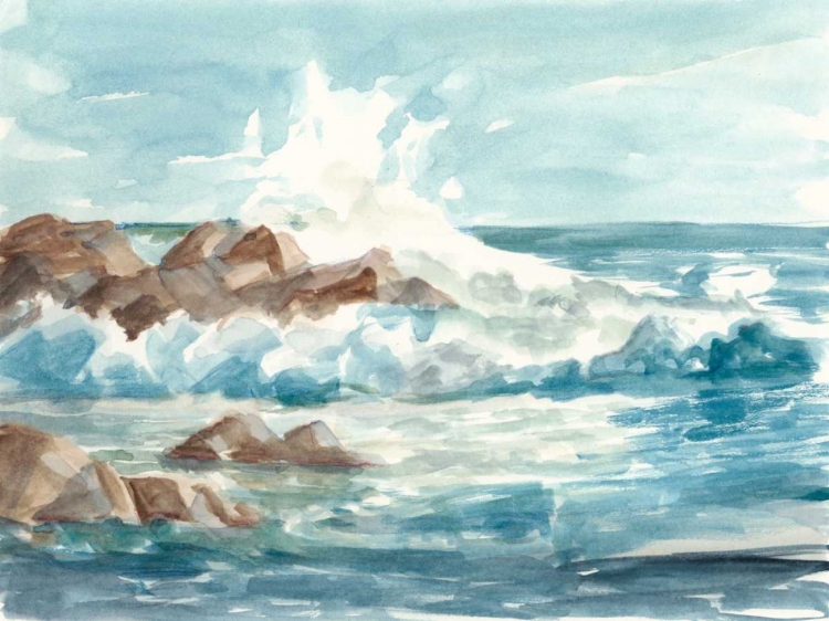 Picture of COASTAL WATERCOLOR I