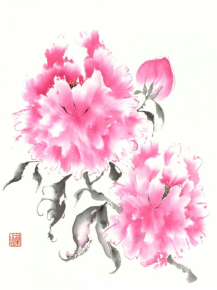 Picture of PEONIE BLOSSOMS I