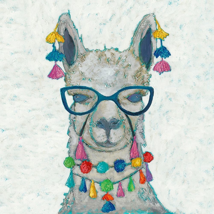 Picture of LLAMA LOVE WITH GLASSES II