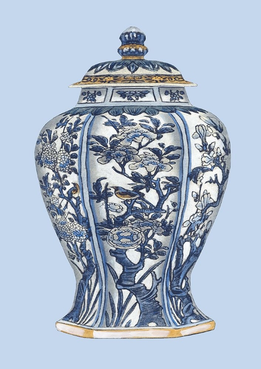 Picture of CUSTOM BLUE - WHITE PORCELAIN VASE I