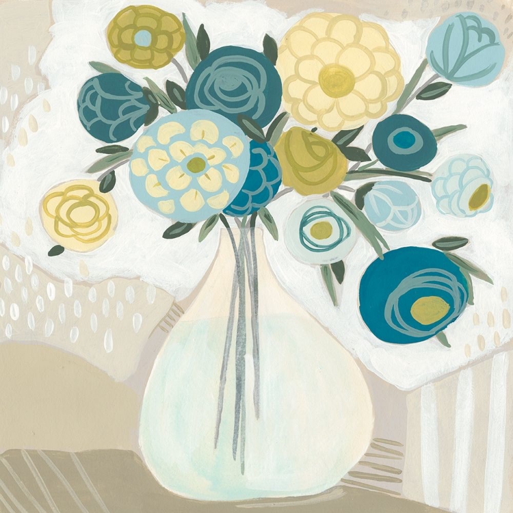 Picture of BLUE BOHEMIAN BOUQUET I