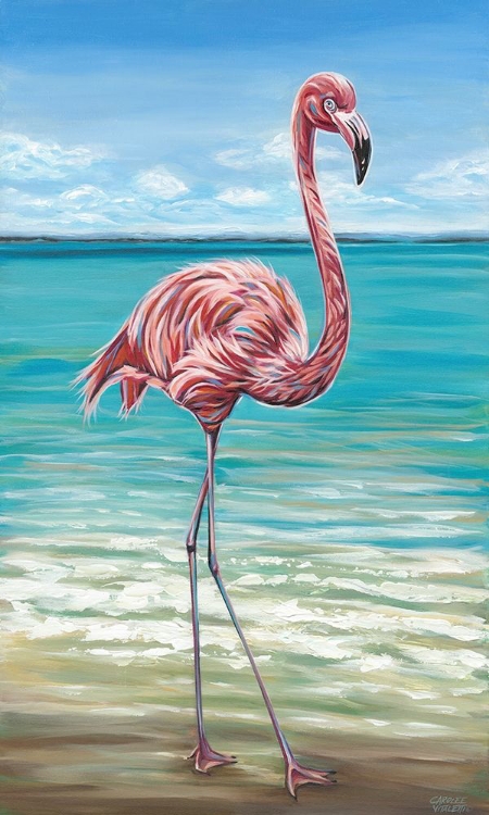 Picture of BEACH WALKER FLAMINGO I