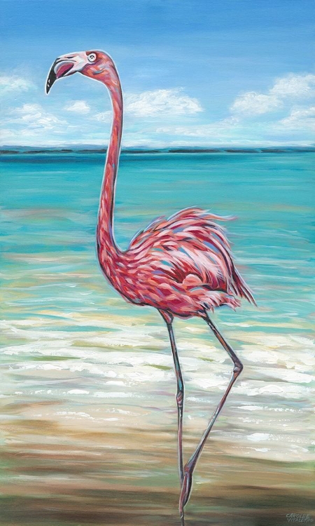 Picture of BEACH WALKER FLAMINGO II