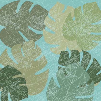 Picture of FADED TROPICAL LEAVES II