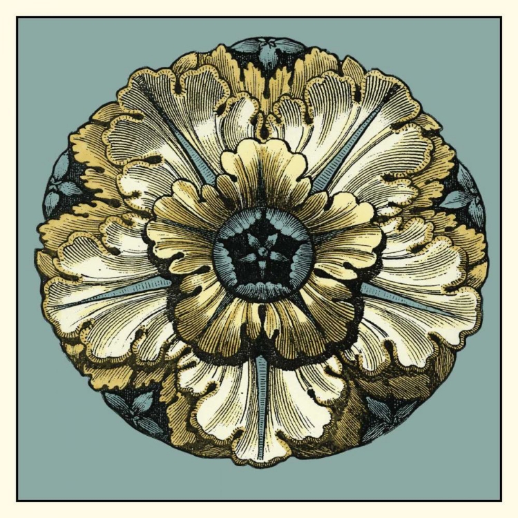 Picture of FLORAL MEDALLION V