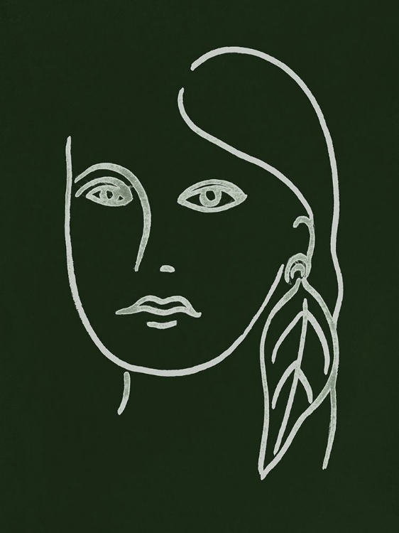 Picture of MALACHITE PORTRAIT I