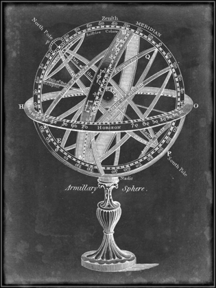 Picture of ARMILLARY SPHERE ON CHARCOAL I