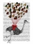 Picture of OSTRICH FLYING WITH BUTTERFLIES