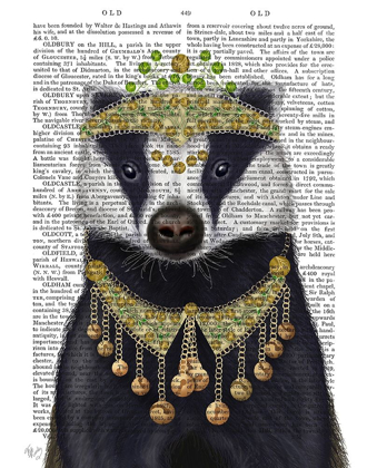 Picture of BADGER WITH TIARA, PORTRAIT