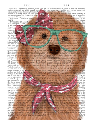 Picture of COCKERPOO, APRICOT, WITH GLASSES AND SCARF