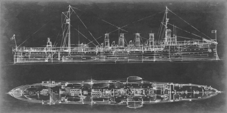 Picture of NAVY CRUISER BLUEPRINT