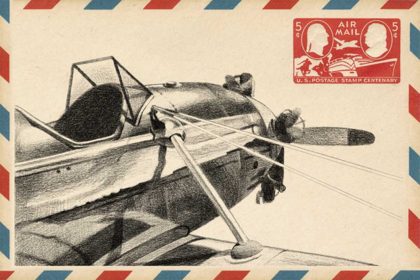Picture of SMALL VINTAGE AIRMAIL I