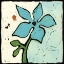 Picture of TEAL BATIK BOTANICAL VI