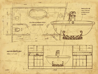 Picture of BATH BLUEPRINT 2 BROWN