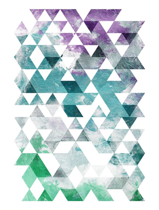 Picture of GREEN PURPLE GREY TRIANGLES MATE