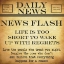 Picture of NEWS FLASH LIFE TO SHORT