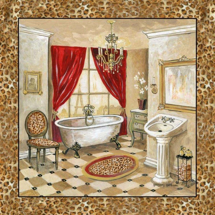 Picture of LEOPARD PARISIAN BATH II