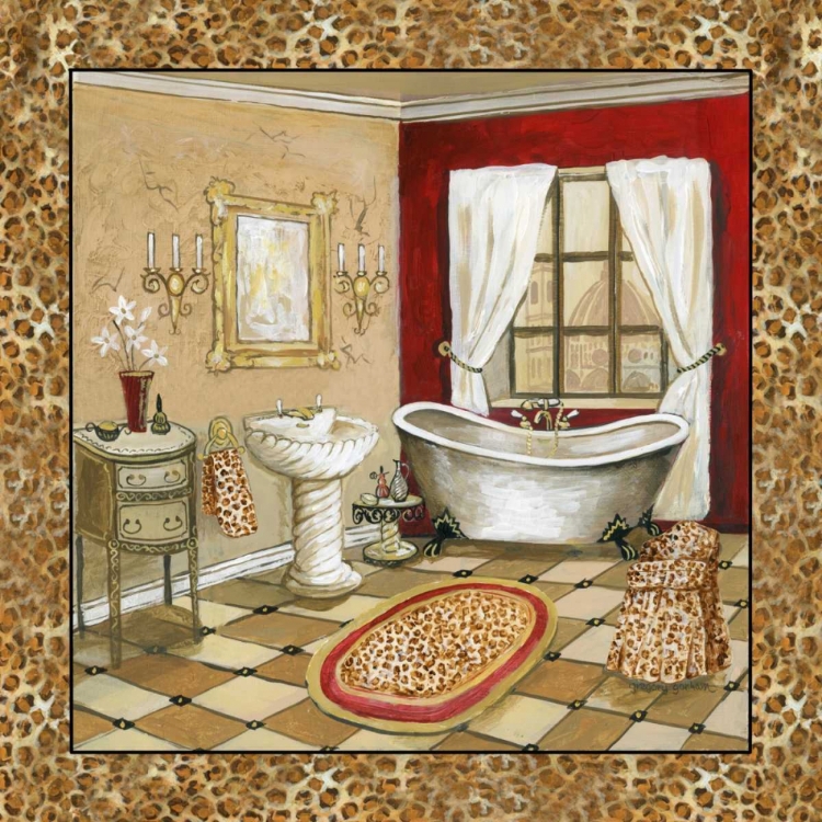 Picture of LEOPARD FLORENTINE BATH II